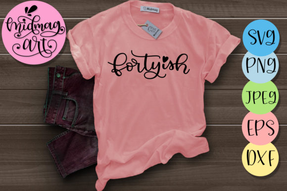 40th Birthday Graphics for T-Shirt Designs