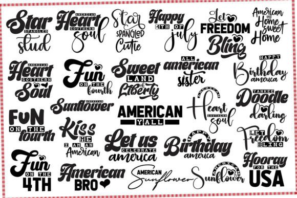 4th of July SVG Bundle: Graphics & T-Shirt Designs