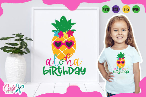Aloha Birthday: Graphics for T-Shirt Designs