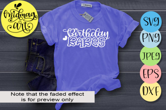Birthday Babes Graphics for T-Shirt Designs