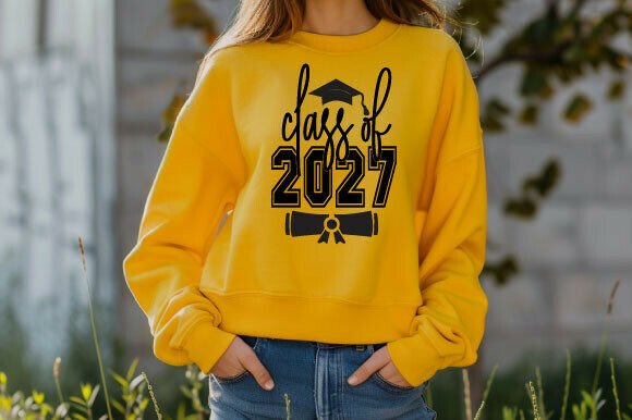 Graduation Cap and Diploma SVG for T-Shirt Graphics
