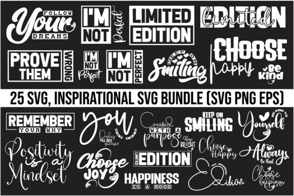 Inspirational SVG Bundle for T-Shirt Designs & Graphics