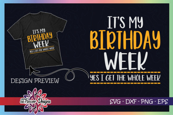 It's My Birthday Week Funny Birthday Graphics