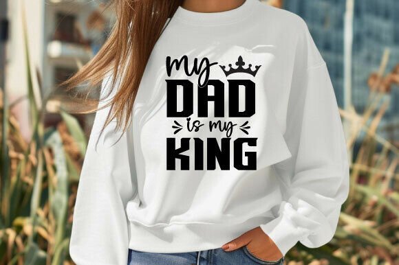 King Dad Shirt Design SVG: T-Shirt Graphics for Publishers