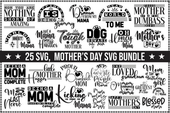 Mother s Day SVG Bundle: Graphics for T-Shirt Designs