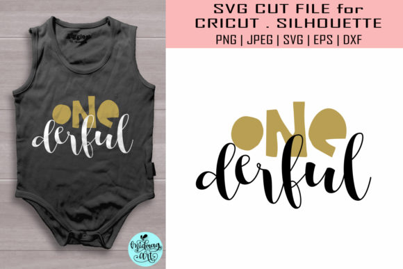 One Derful, First Birthday Graphics for T-Shirt Designs