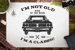 Retro Car T-Shirt Design for Birthday