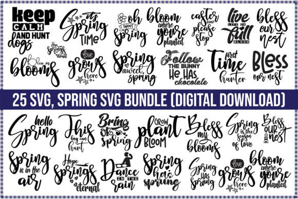 Spring SVG Bundle Graphics for T-Shirt Designs