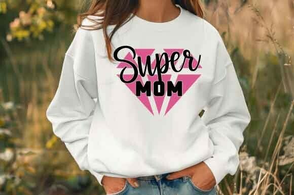 Super Mom SVG: Editorial Graphics for Web & T-Shirt Use