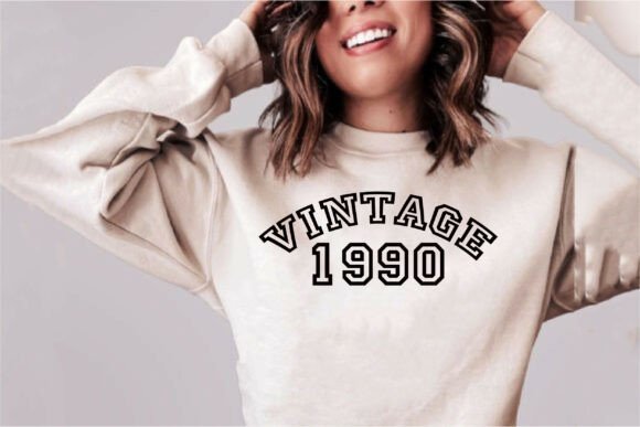 Vintage 1990 Graphics for T-Shirt Designs