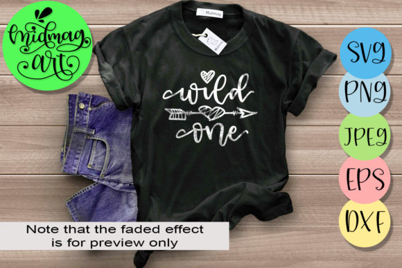 Wild One, 1st Birthday Graphics for T-Shirt Designs